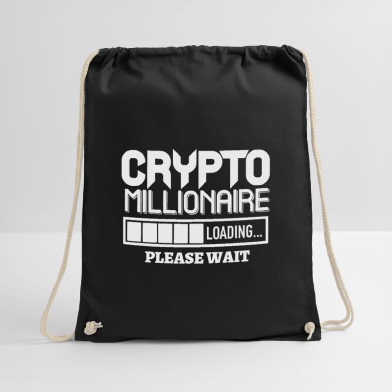 Crypto Millionaire Loading please wait Bitcoin Drawstring Bag