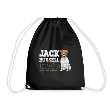 Jack Russell Terrier - Turnbeutel - Schwarz - Vorne