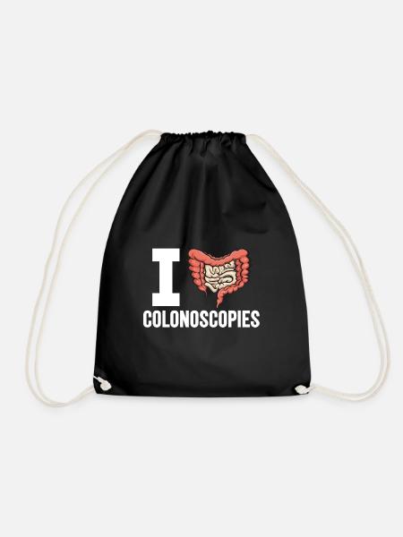Gastroenterologie Endoskopie Koloskopie - Turnbeutel - Schwarz