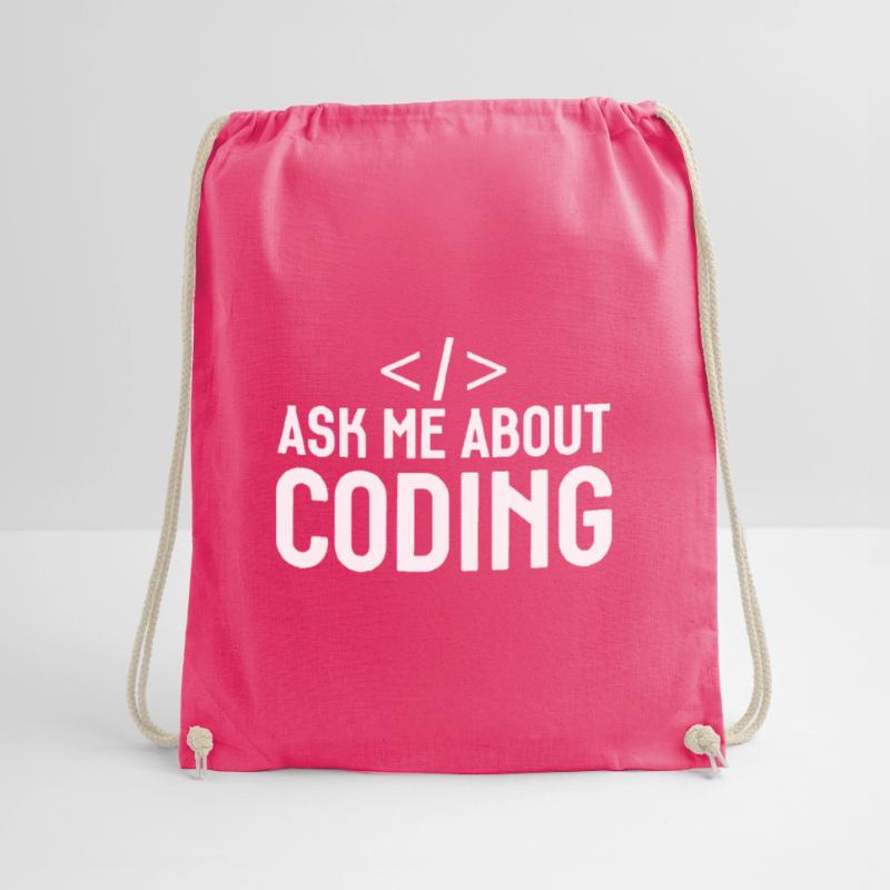 Coder Developer Programmer Coding IT Computer Drawstring Bag
