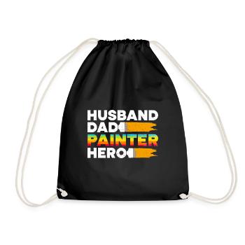 House Painter Dad Unique Gifts - Turnbeutel - Schwarz - Vorne
