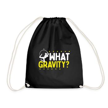 Aerial Hoop What Gravity Dancing Aerial Circus - Drawstring Bag - black - Front