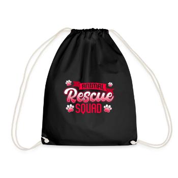 Animal Rescue Chats et chiens Bien-être animal - Sac de sport léger - noir - Devant