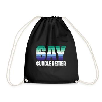 LBGT Flag Gay PrideCudeCuddle Better - Sac de sport léger - noir - Devant