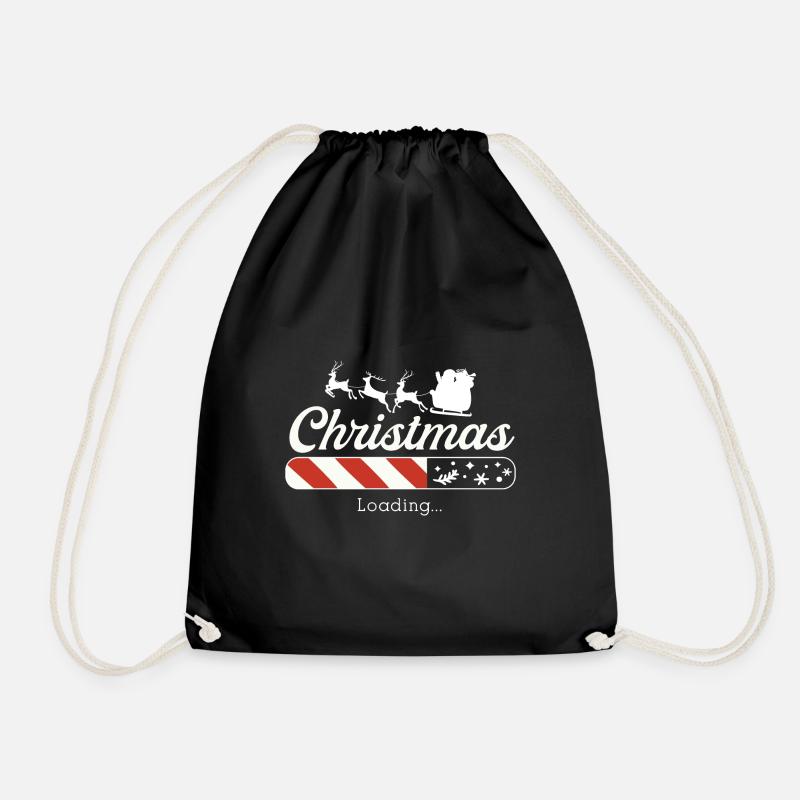 Christmas Loading - Turnbeutel - Schwarz