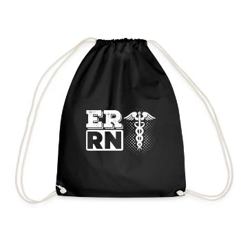 ER RN Service d’urgence Infirmière infirmière M - Sac de sport léger - noir - Devant