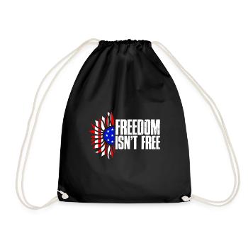 La liberté n’est pas pour rien Memorial Day Patriotic - Sac de sport léger - noir - Devant