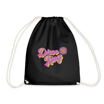 Disco Ball Club Lifes Retro Vintage Groovy Party - Drawstring Bag - black - Front