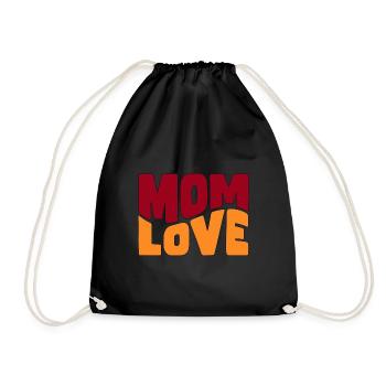 Design Mom Love - Sac de sport léger - noir - Devant