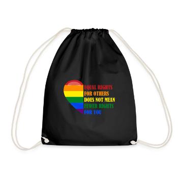 Egalité des droits Diversité LGBTQ Féministe LGBTQ - Sac de sport léger - noir - Devant