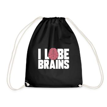 Neurology, Nurse, Brain, Neurologist - Drawstring Bag - black - Front
