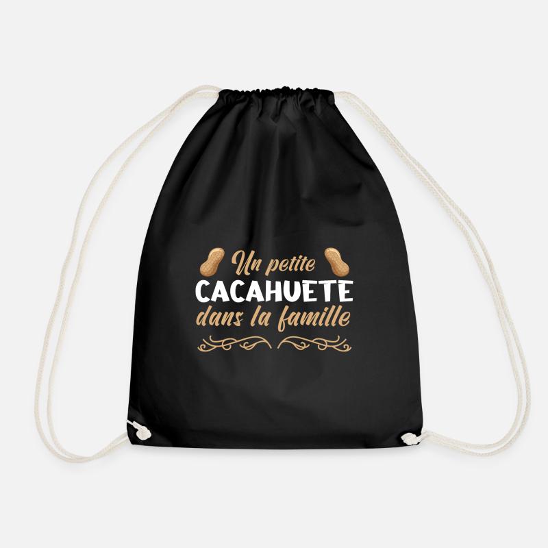 Bébé petite cacahuète je t'aime - Sac de sport léger - noir