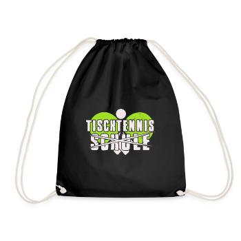 Tennis de table au lieu de l’école Joueur de tennis de table - Sac de sport léger - noir - Devant