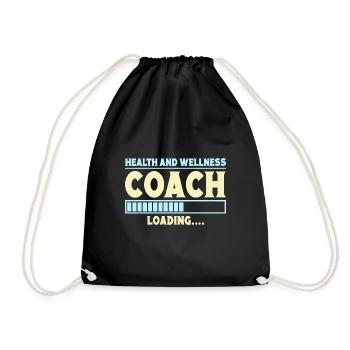 Fitness Motivation Musculation Coach de santé Gym - Sac de sport léger - noir - Devant