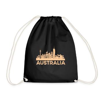 Australie - Sac de sport léger - noir - Devant