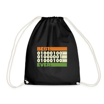 Best Coding dad ever - Turnbeutel - Schwarz - Vorne