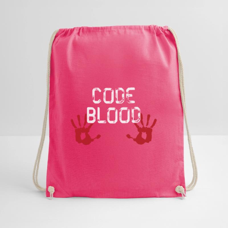 Code Blood ProgrammHands Turnbeutel