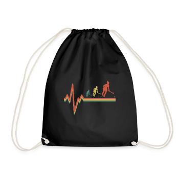 Retro Heartbeat Vintage Goalkeeper Field Hockey FR - Sac de sport léger - noir - Devant