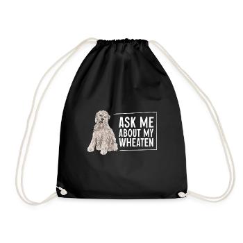 Terrier irlandais à enrobage doux - Sac de sport léger - noir - Devant