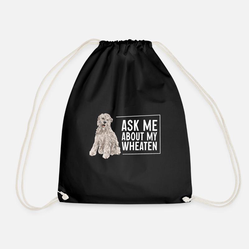 Irish Soft Coated Wheaten Terrier - Turnbeutel - Schwarz