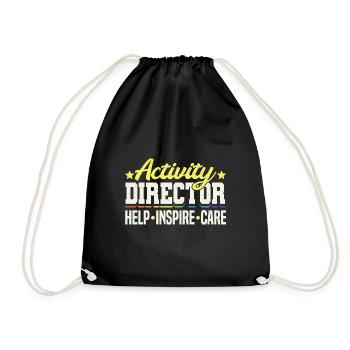 Awesome Activity Director - Turnbeutel - Schwarz - Vorne