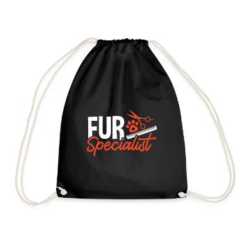 Salon de coiffure pour chiens - Sac de sport léger - noir - Devant