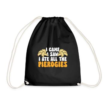 Pierogi polonais - Sac de sport léger - noir - Devant