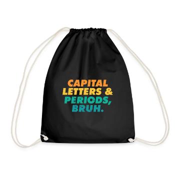 ELA Professeur Lettres et Périodes Bruh Grammaire - Sac de sport léger - noir - Devant