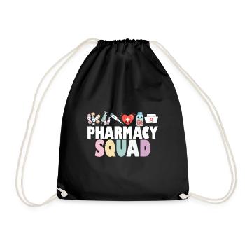 Pharmacy Squad Pharmacist Life Pharmacology - Drawstring Bag - black - Front