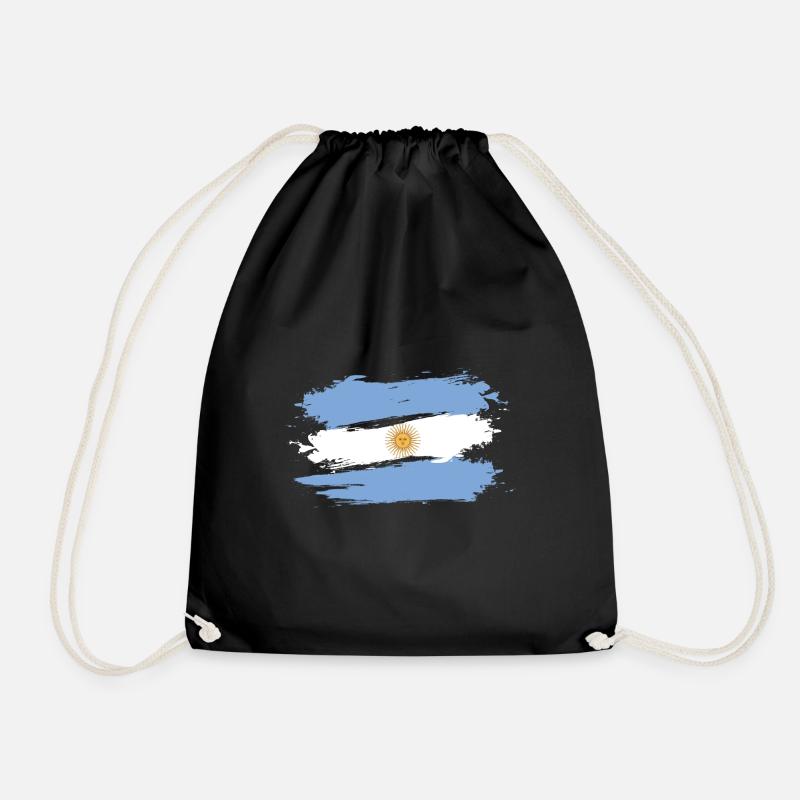 Argentina - Drawstring Bag - black