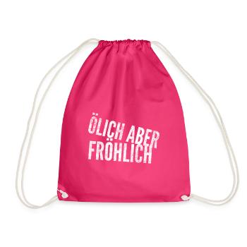 WERKSTATT IST MEIN LEBEN - Turnbeutel - Fuchsia - Vorne