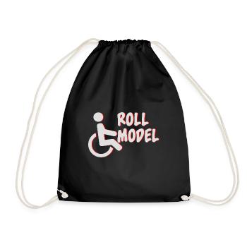 Modèle de rouleau Lustig Handicap Amputé fauteuil roulantfa - Sac de sport léger - noir - Devant