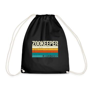 Zoowärter - Turnbeutel - Schwarz - Vorne