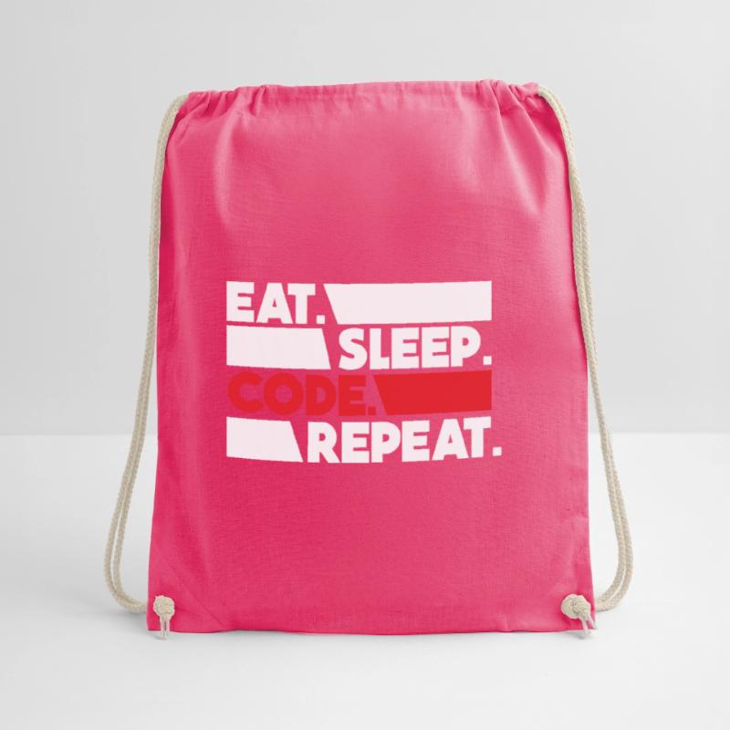 Eat Sleep Code Repeat Programmeur Devloper Sac de sport léger