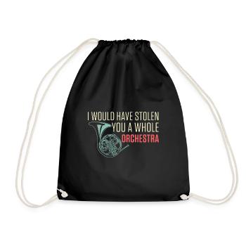 Whole Orchestra Maestro Gift - Drawstring Bag - black - Front