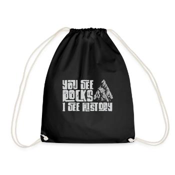 Arrowhead Hunting Arrowhead Collector - Drawstring Bag - black - Front