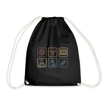 Chemielehrer Mikrobiologe Gift - Turnbeutel - Schwarz - Vorne