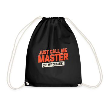Master De Mon Diplôme | Drôle de diplôme de fin d’études - Sac de sport léger - noir - Devant