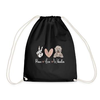 Terrier irlandais à enrobage doux - Sac de sport léger - noir - Devant