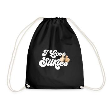 Seidenhuhn Poulet soyeux - Sac de sport léger - noir - Devant