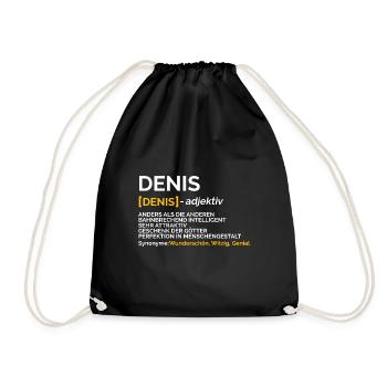 Denis - Turnbeutel - Schwarz - Vorne