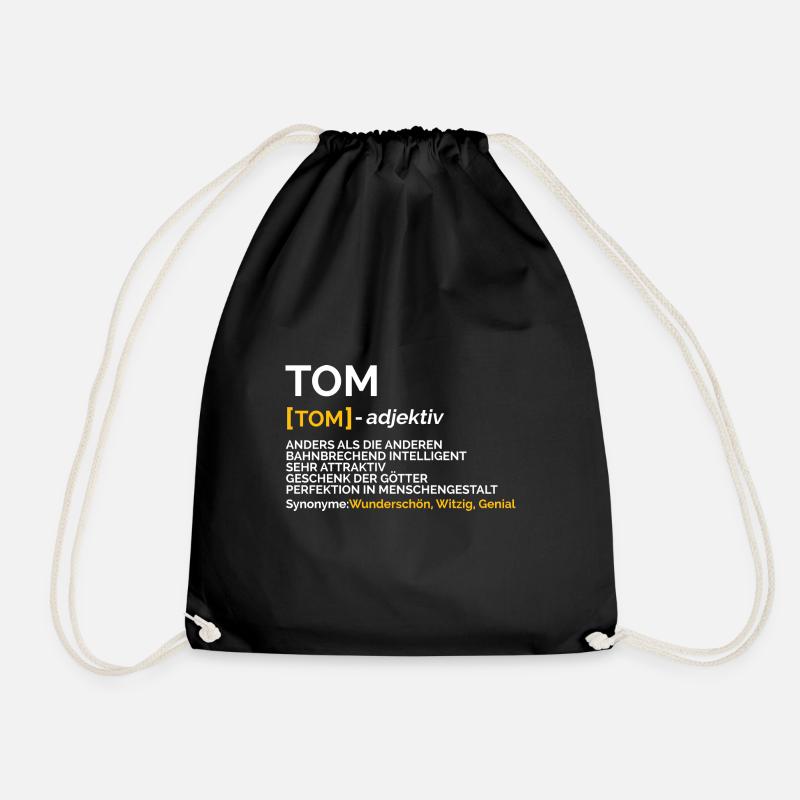 Tom - Turnbeutel - Schwarz