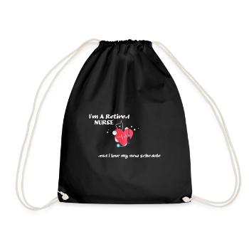 Je suis infirmière à la retraite et je - Sac de sport léger - noir - Devant