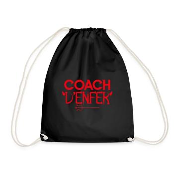 Coach Enfer Coaching Entraîneur cadeau coach ! - Sac de sport léger - noir - Devant