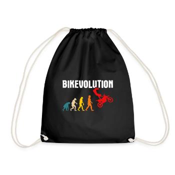 Motorcycle Evolution Vintage Shadow Biker - Turnbeutel - Schwarz - Vorne