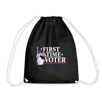 Votre vote compte Votant pour la première fois USA Politique - Sac de sport léger - noir - Devant