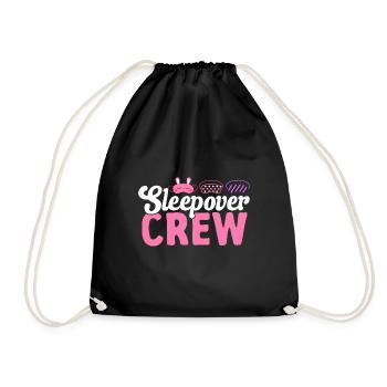 Sleepover Party Pajamas Slumber Party - Drawstring Bag - black - Front