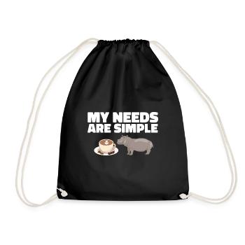 Hippopotame Hippopotame - Sac de sport léger - noir - Devant