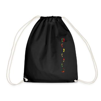 Pieds en marche - Sac de sport léger - noir - Devant