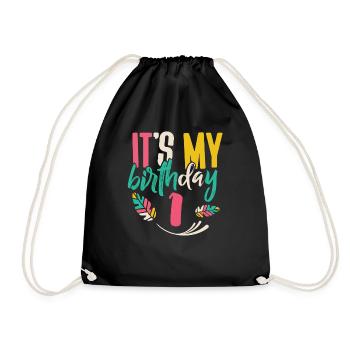 C'est mon anniversaire 1 an fête d'anniversaire - Sac de sport léger - noir - Devant